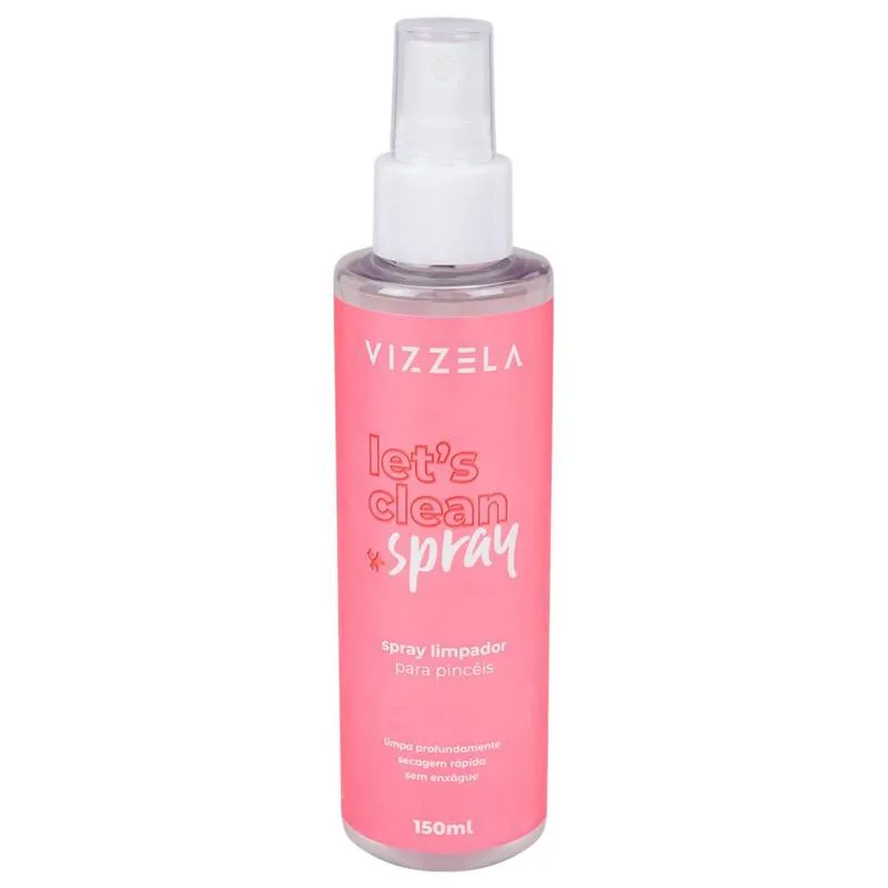 SPRAY LIMPADOR DE PINCEIS LET’S CLEAN SPRAY 150ML - VIZZELA