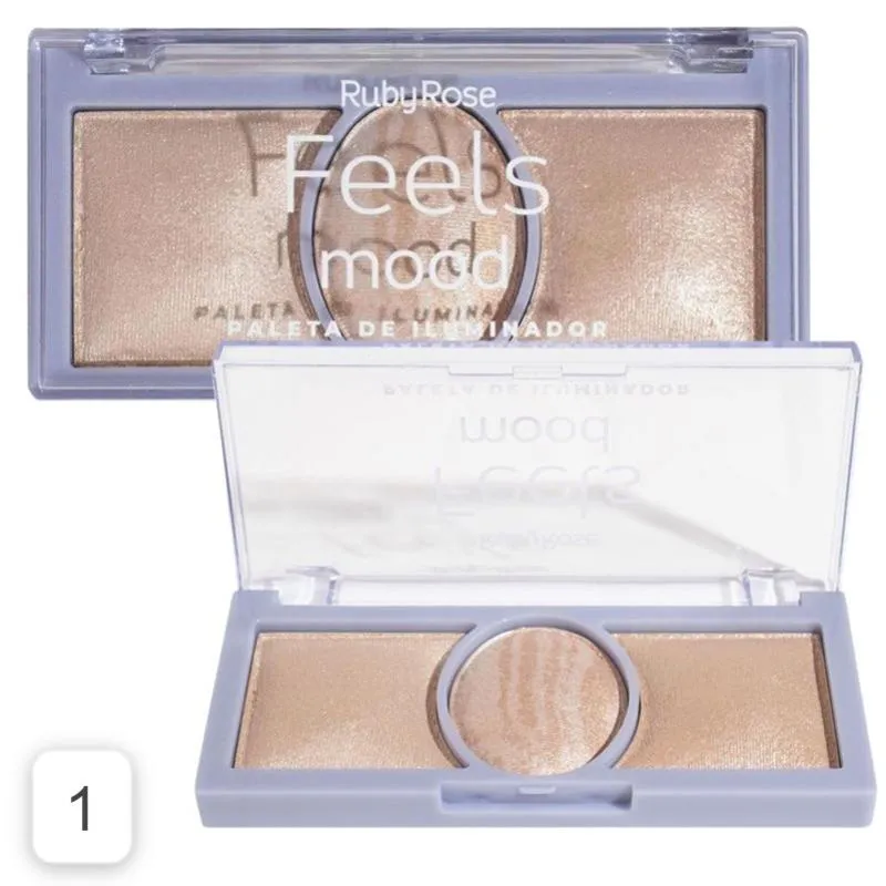 PALETA DE ILUMINADOR FEELS MOOD - RUBY ROSE 01