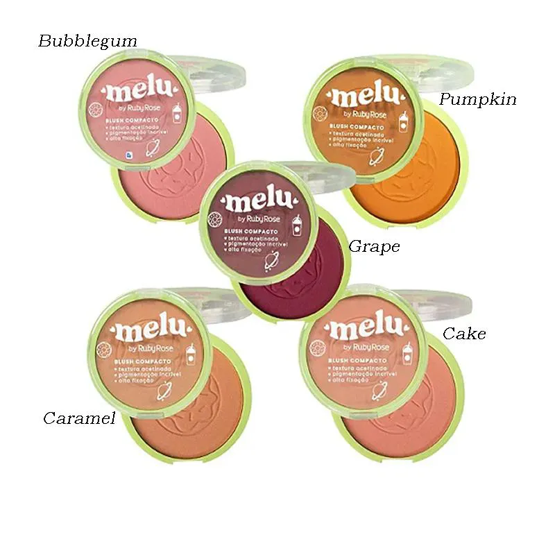 BLUSH COMPACTO RR871 MELU - RUBY ROSE Bubblegun