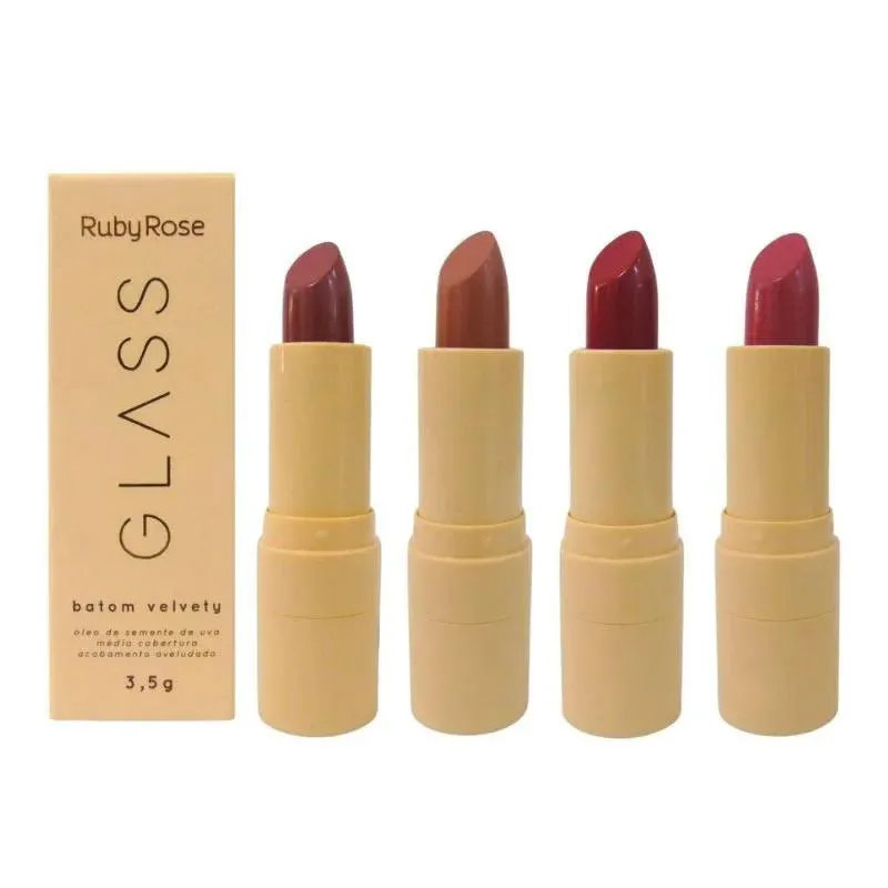 BATOM BALA VELVETY 3,5G GLASS - RUBY ROSE Bg06