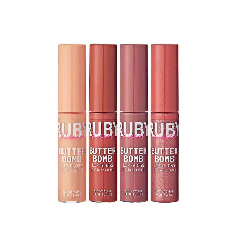 GLOSS BUTTER BOMB - RUBY KISSES Gold Blooded