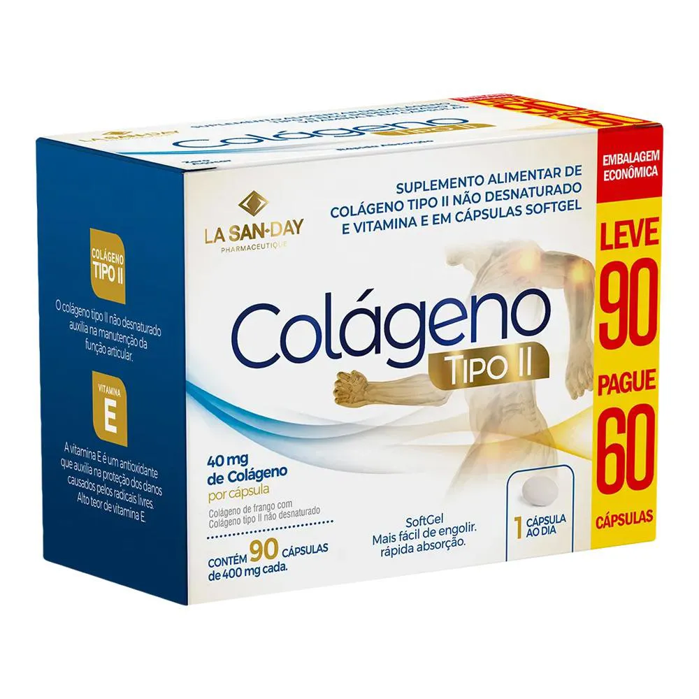 SUPLEMENTOS COLáGENO TIPO 2 90 CáPSULAS - LA SAN DAY