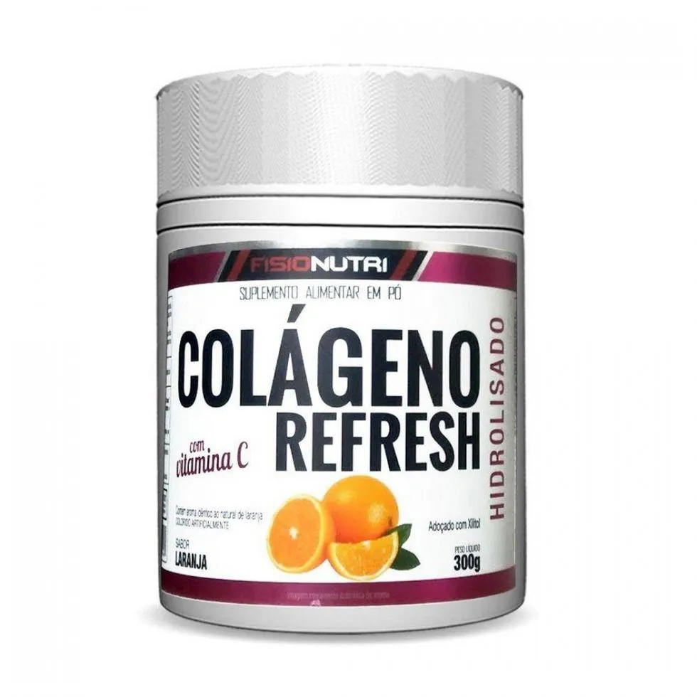 COLáGENO REFRESH COM VIT C (300G) - SABOR: LARANJA