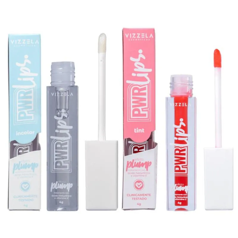 GLOSS POWER LIPS EFEITO PLUMP - VIZZELA COSMéTICOS Incolor
