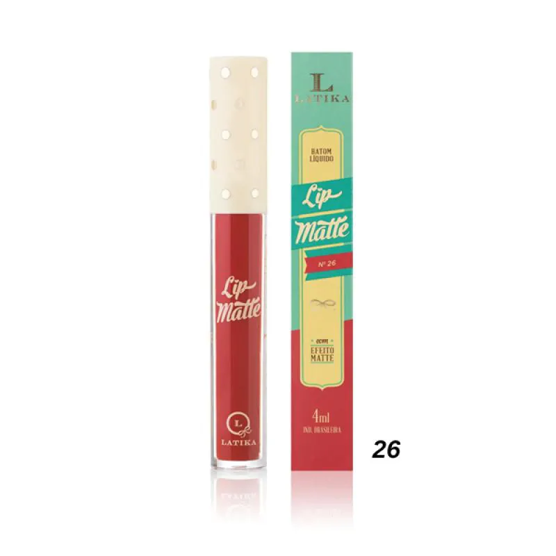 BATOM LIQUIDO LIP MATTE - LATIKA 26