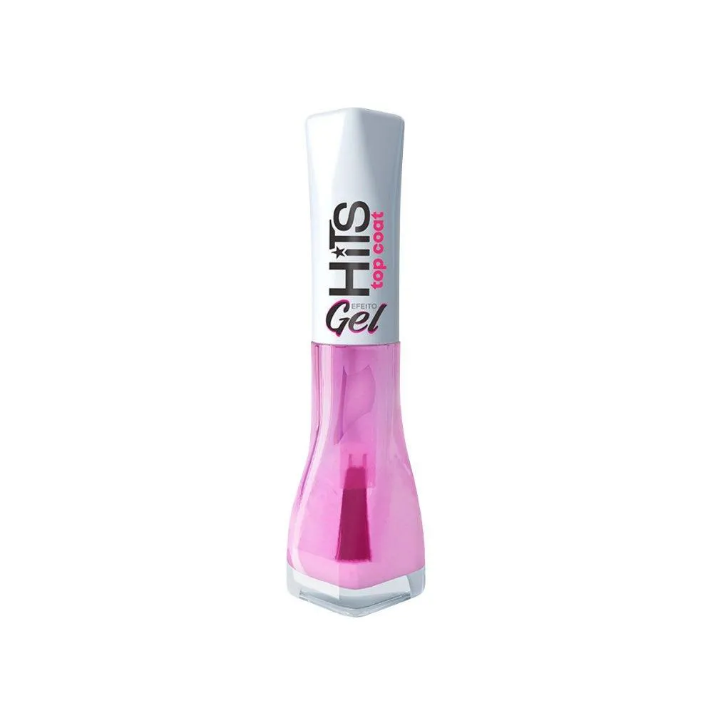 ESMALTE TRATAMENTO TOP COAT EFEITO GEL HITS 8ML