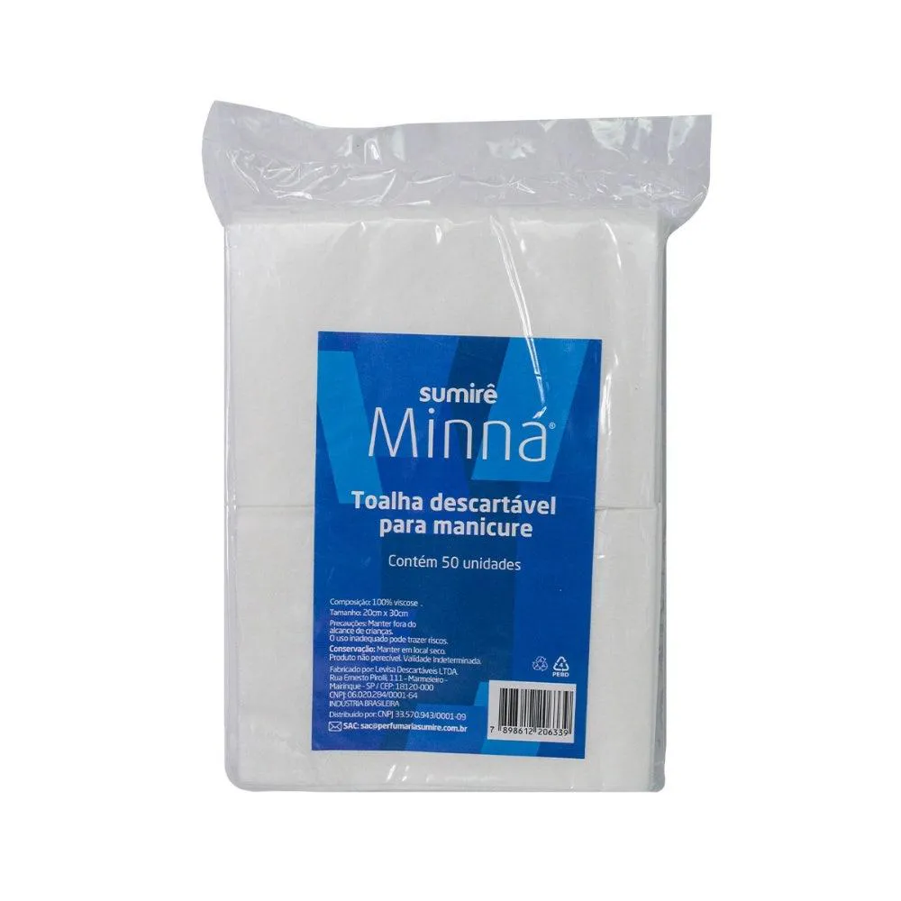 TOALHA DESCARTáVEL MANICURE MINNá 50UN