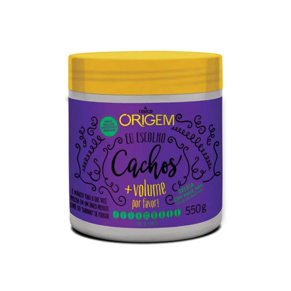 GELEIA CAPILAR NAZCA ORIGEM CACHOS MAIS VOLUME 510GR