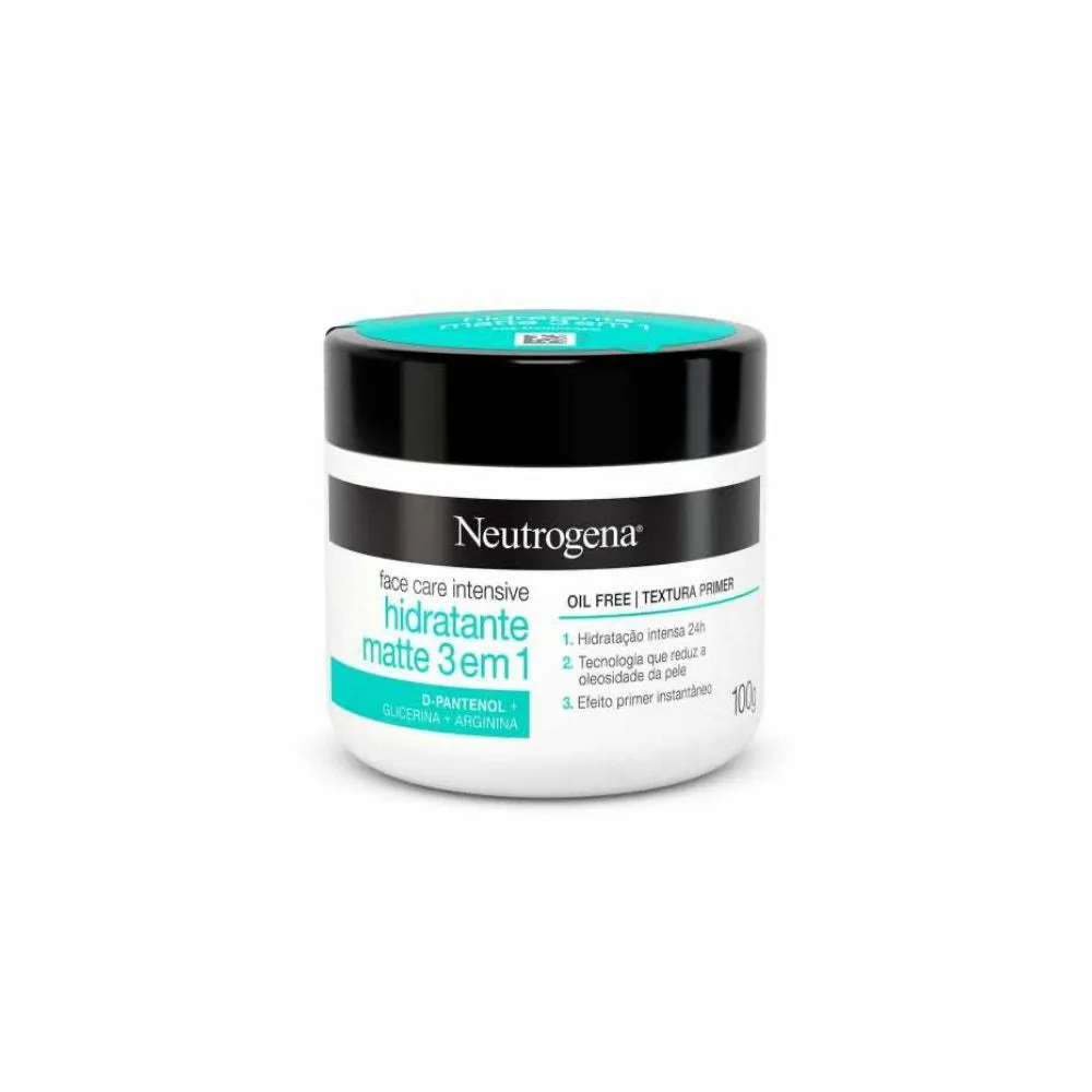 CREME HIDRATANTE FACIAL NEUTROGENA FACE CARE 3 EM 1 MATTE 100GR