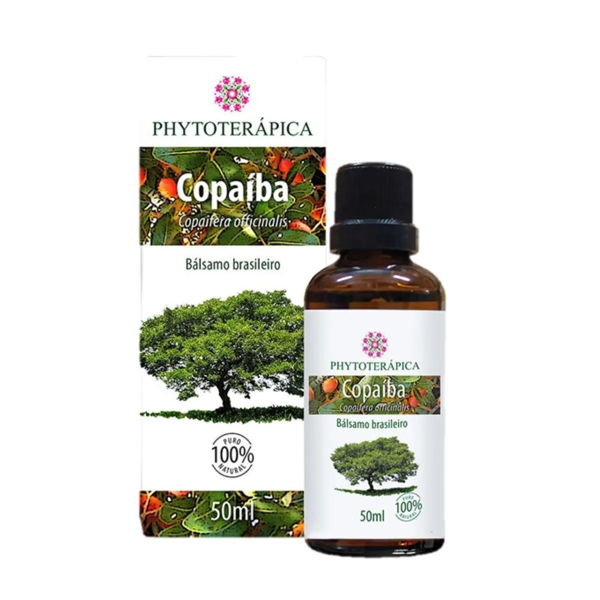 ÓLEO VEGETAL DE BáLSAMO DE COPAíBA - 100% PURO - PHYTOTERáPICA