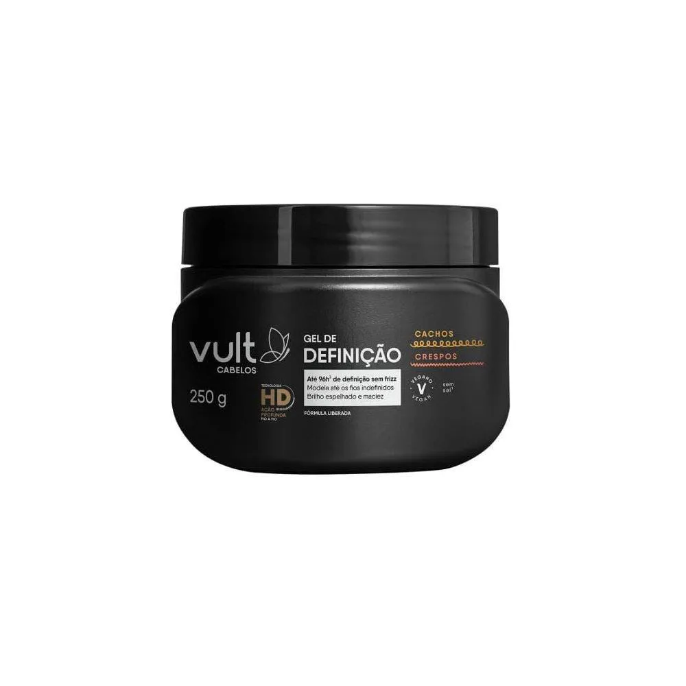 GEL CAPILAR VULT CABELOS DEFINIçãO CACHOS CRESPOS 250GR