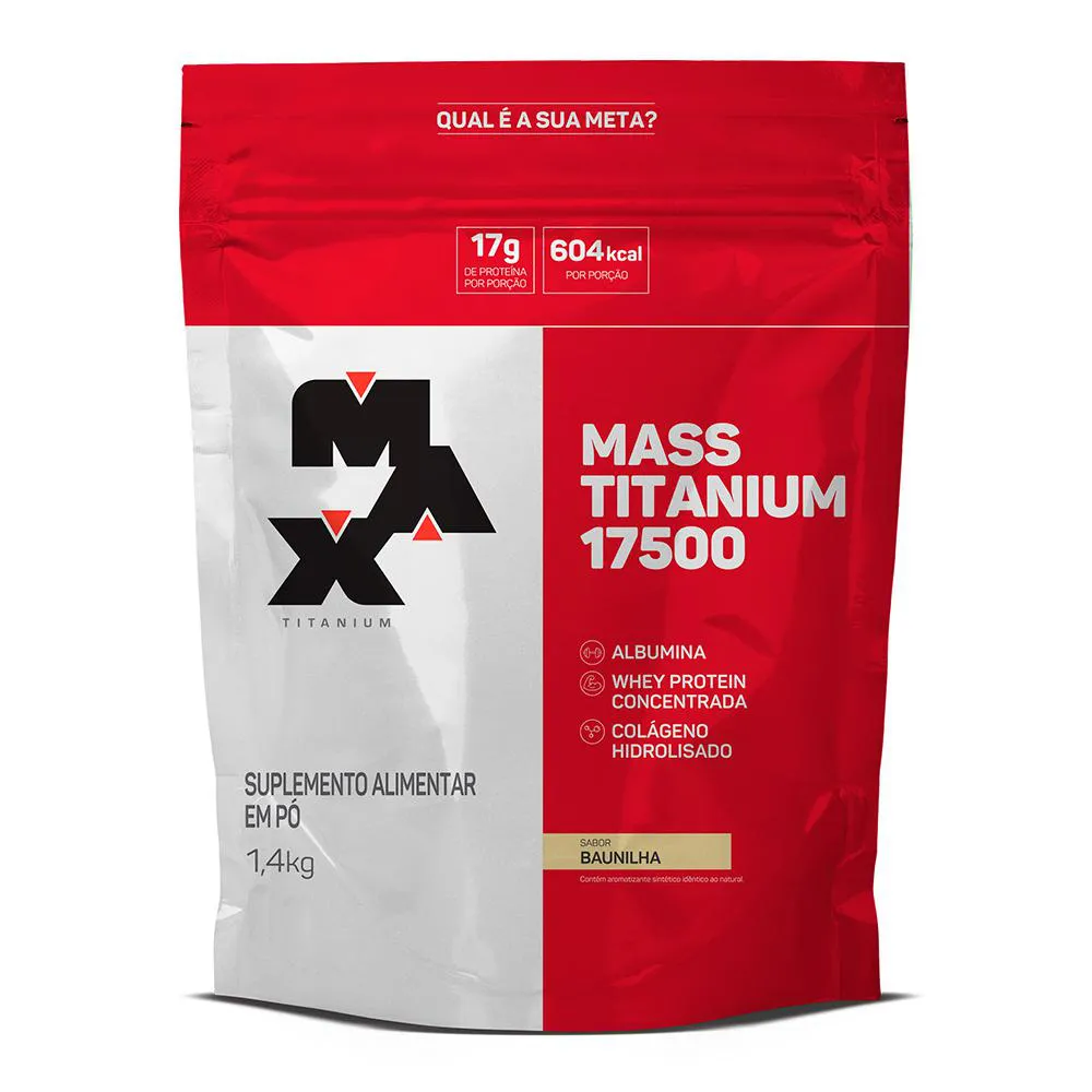 MASS TITANIUM 17500 REFIL 1,4KG - BAUNILHA