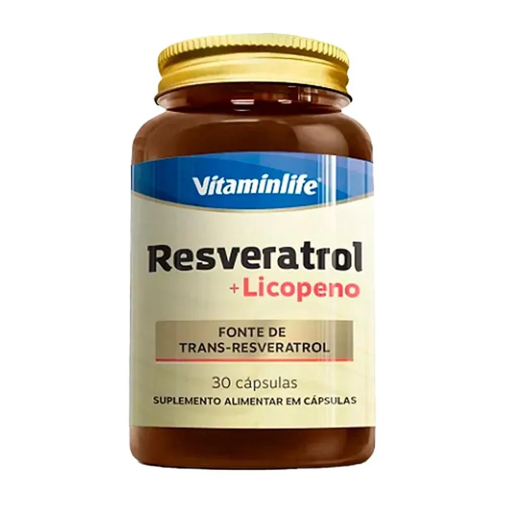 RESVERATROL + LICOPENO - 30 CAPS - VITAMIN LIFE 30 CÁPS