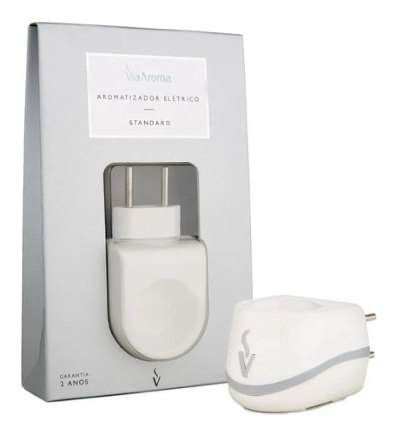 AROMATIZADOR DE AMBIENTE DIFUSOR ELETRICO STANDARD VIA AROMA Branco