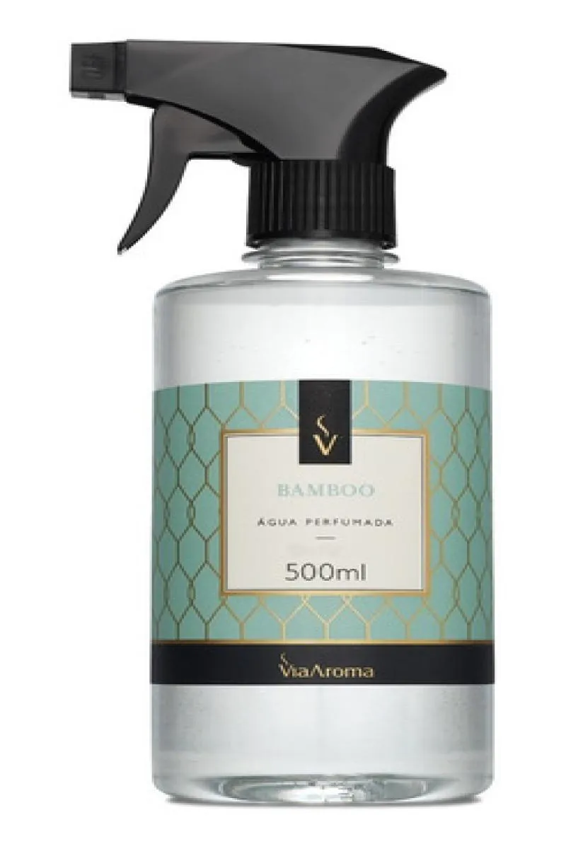 AGUA PERFUMADA PARA ROUPAS E TECIDOS VIA AROMA FRAGRÂNCIAS 500ML Bamboo