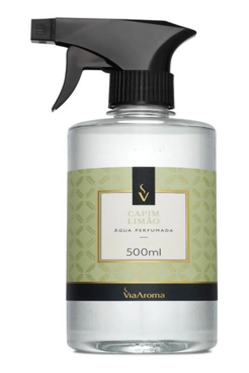 AGUA PERFUMADA PARA ROUPAS E TECIDOS VIA AROMA FRAGRÂNCIAS 500ML CapimlimÃo