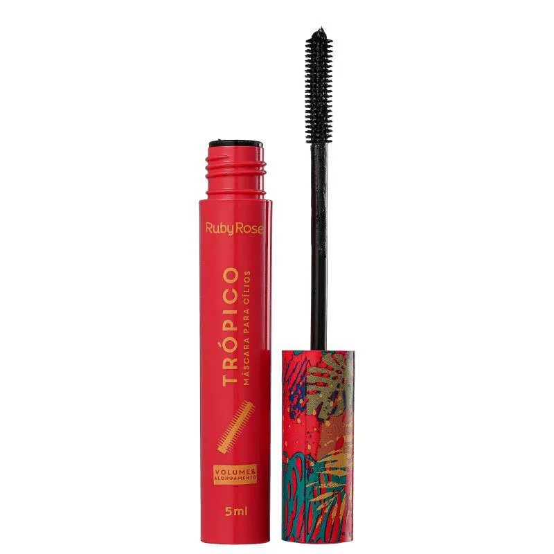 MASCARA PARA CILIOS TROPICO  VOLUME E ALONGAMENTO - RUBY ROSE