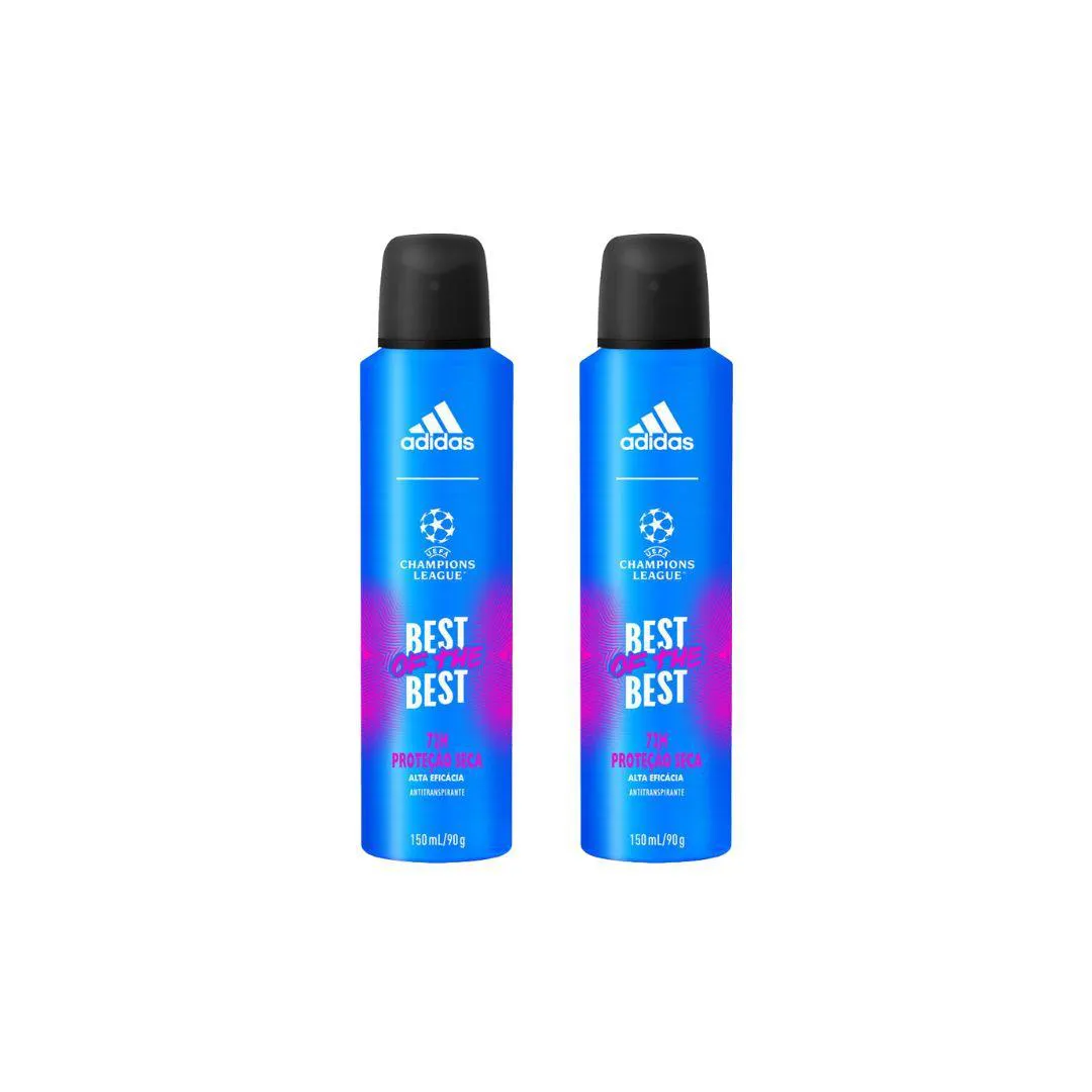 DESODORANTE AERO ADIDAS 150ML MASC BEST OF THE BEST-KIT C2UN