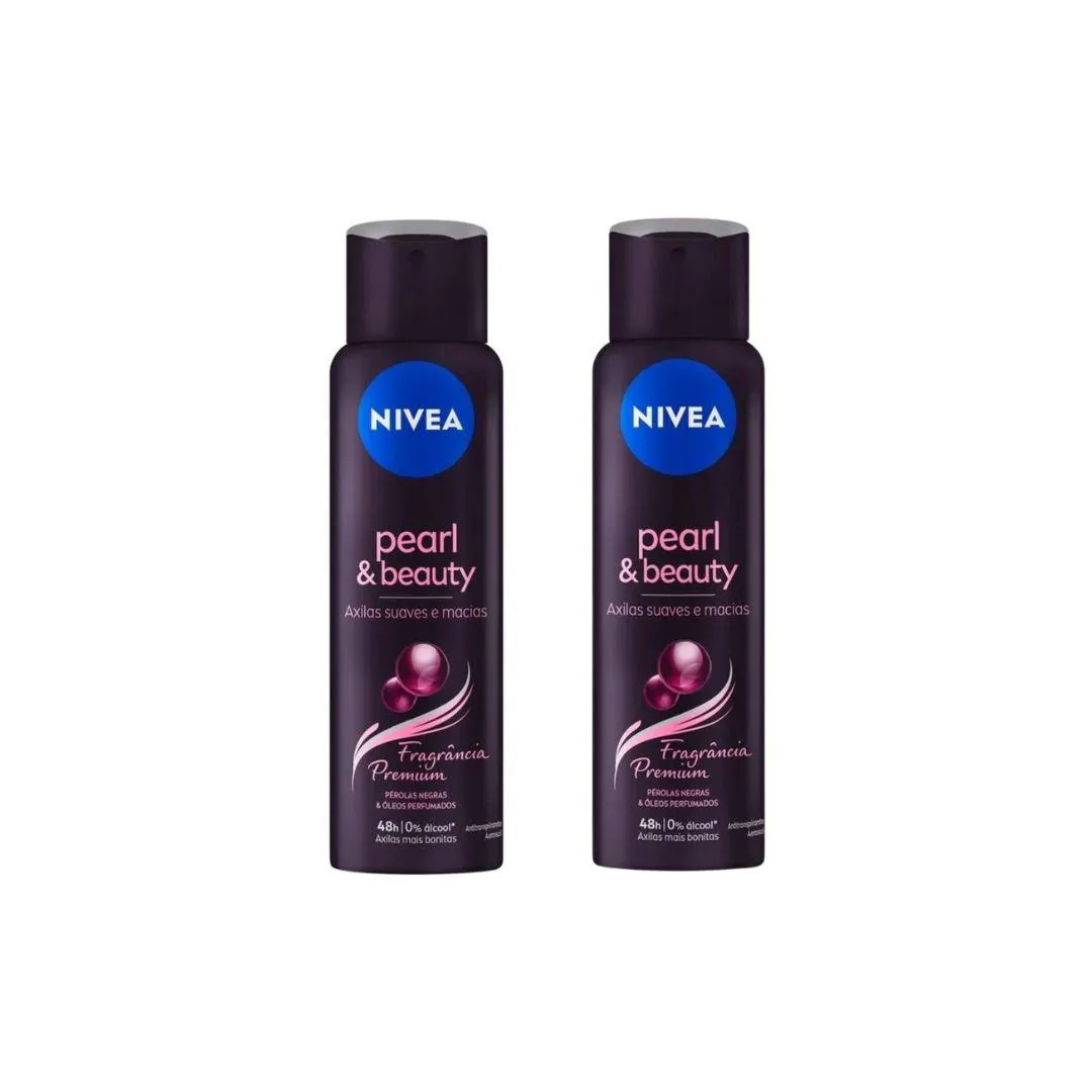 DESODORANTE AERO NIVEA 150ML FEM PEARL BEAUTY PEROLAS-KIT2UN