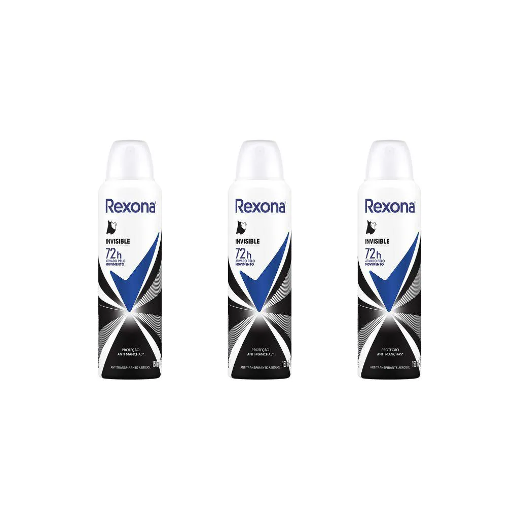DESODORANTE AERO REXONA 150ML FEM INV EMOTION-KIT C/3UN