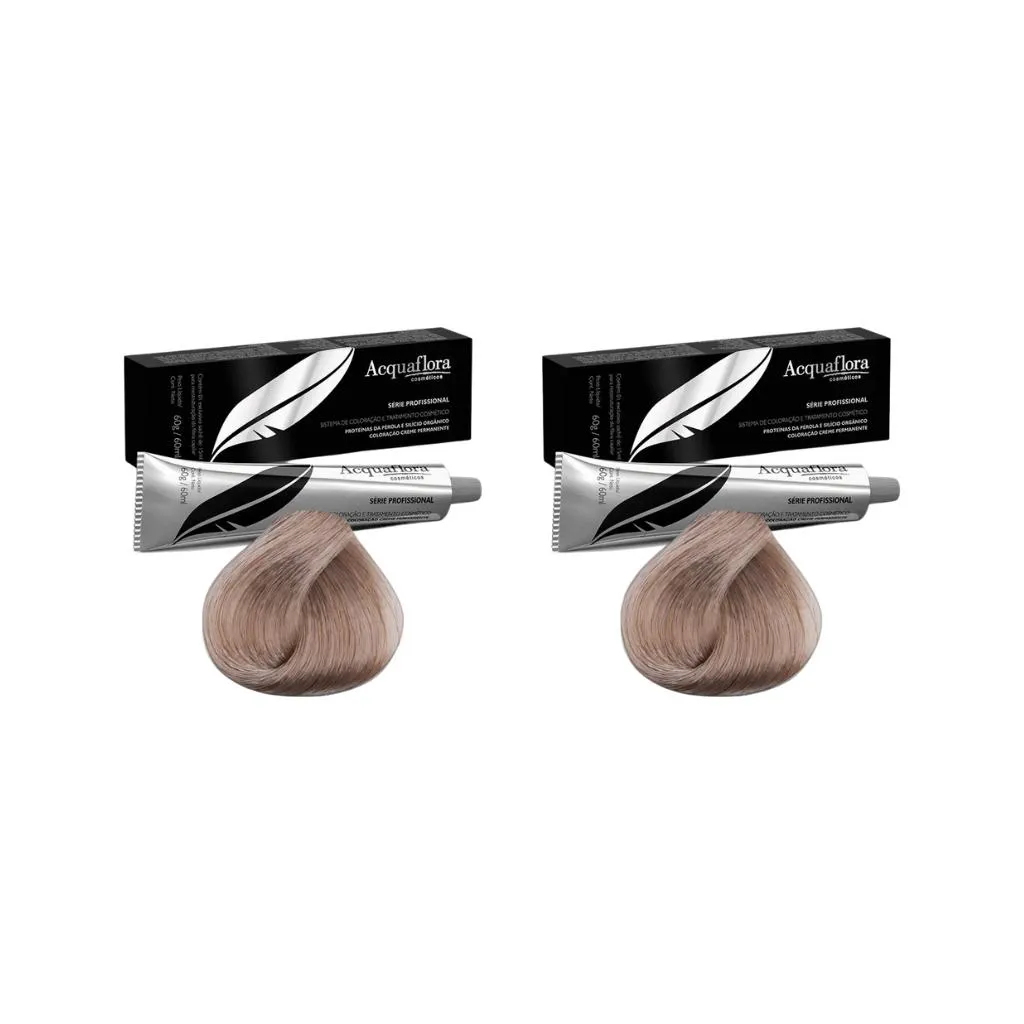 COLORAçãO ACQUAFLORA PERM 12.31 LOURO ESP BEGE-KIT C/2UN
