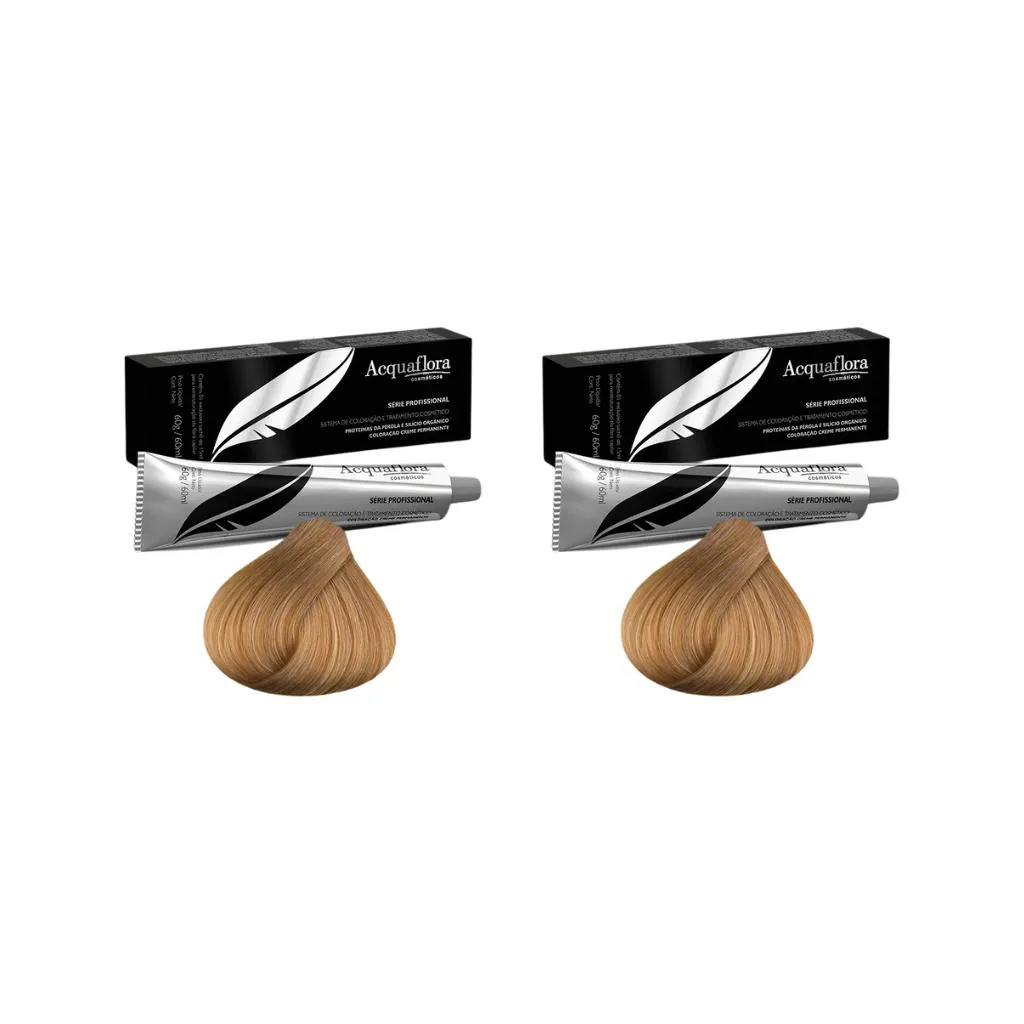 COLORAçAO ACQUAFLORA PERM 8.3 LOURO CLARO DOUR 60G-KIT C/2UN