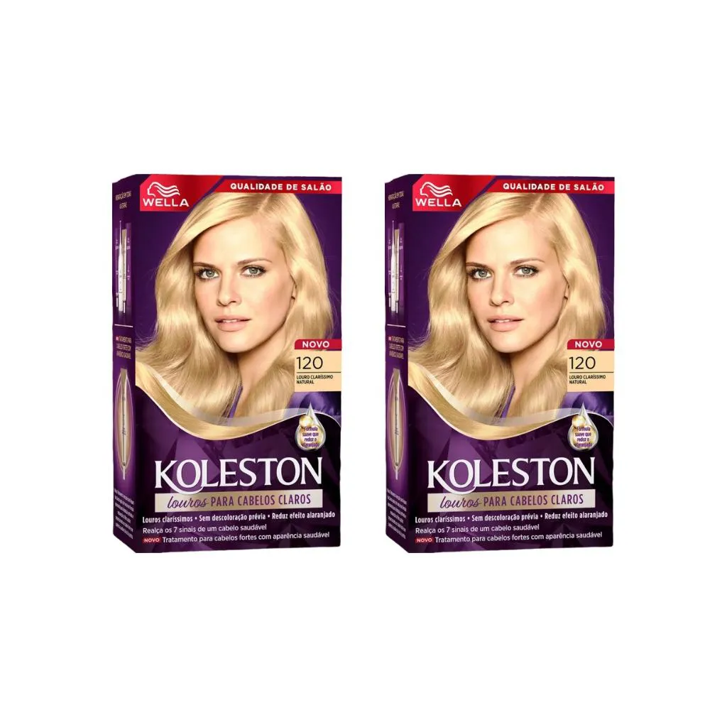 COLORAçAO KOLESTON 120 LOURO CLARISSIMO NATURAL-KIT C/2UN