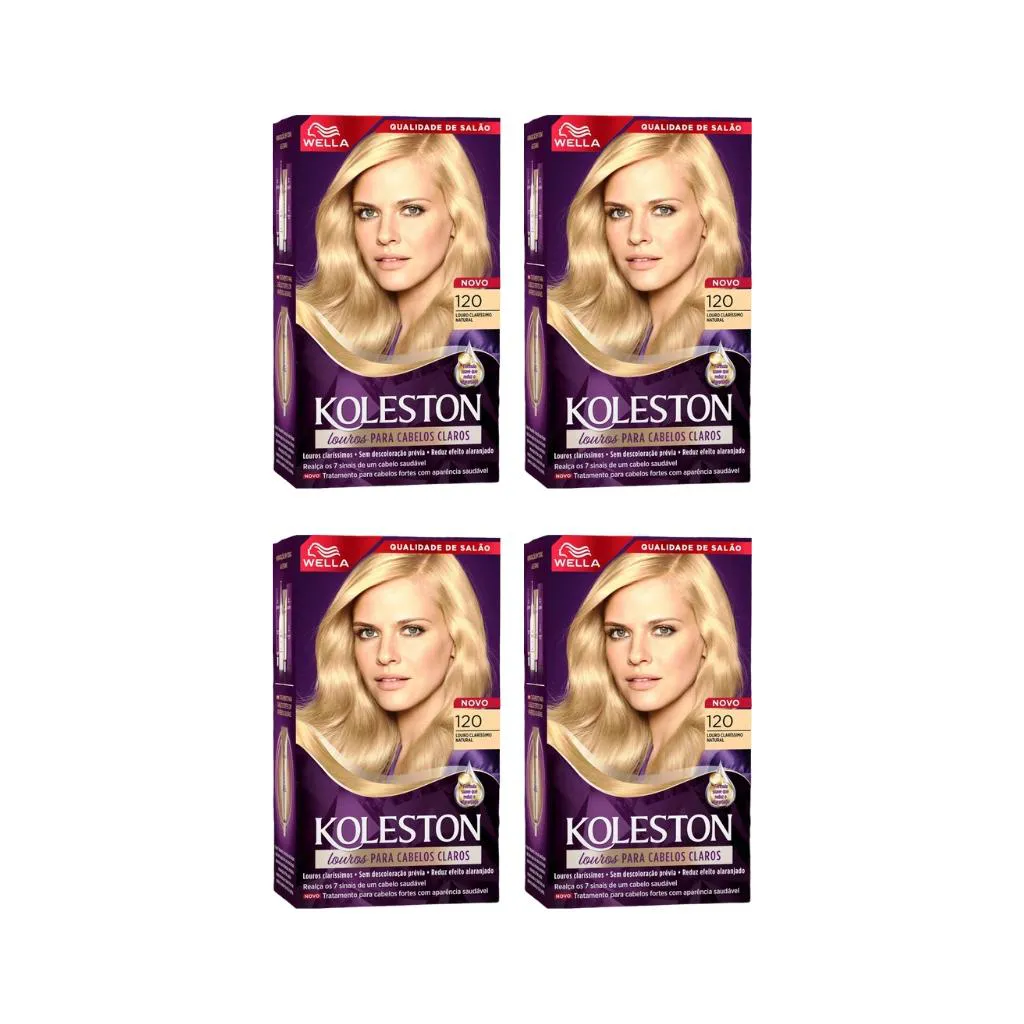 COLORAçAO KOLESTON 120 LOURO CLARISSIMO NATURAL-KIT C/4UN