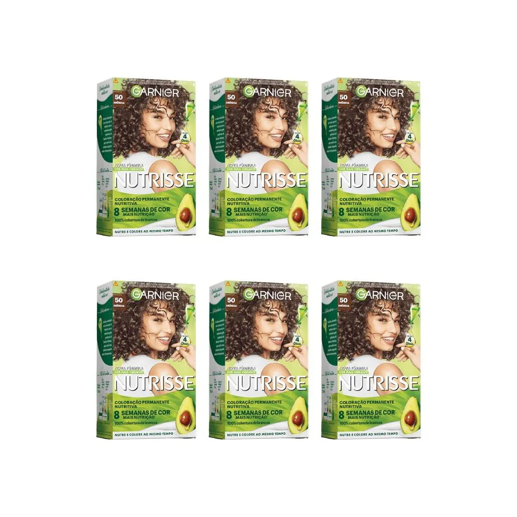 COLORAçAO NUTRISSE 50 CASTANHO CLARO-KIT C/6UN