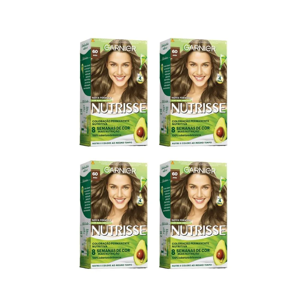 COLORAçAO NUTRISSE 60 LOURO ESCURO-KIT C/4UN