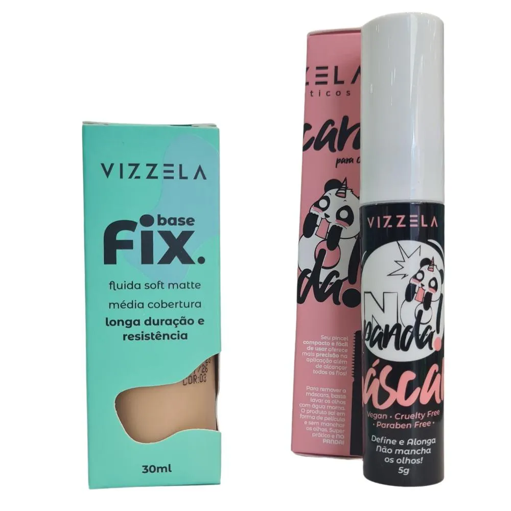 KIT VIZZELA BASE COR 03+ MáCARA DE CíLIOS NO PANDA