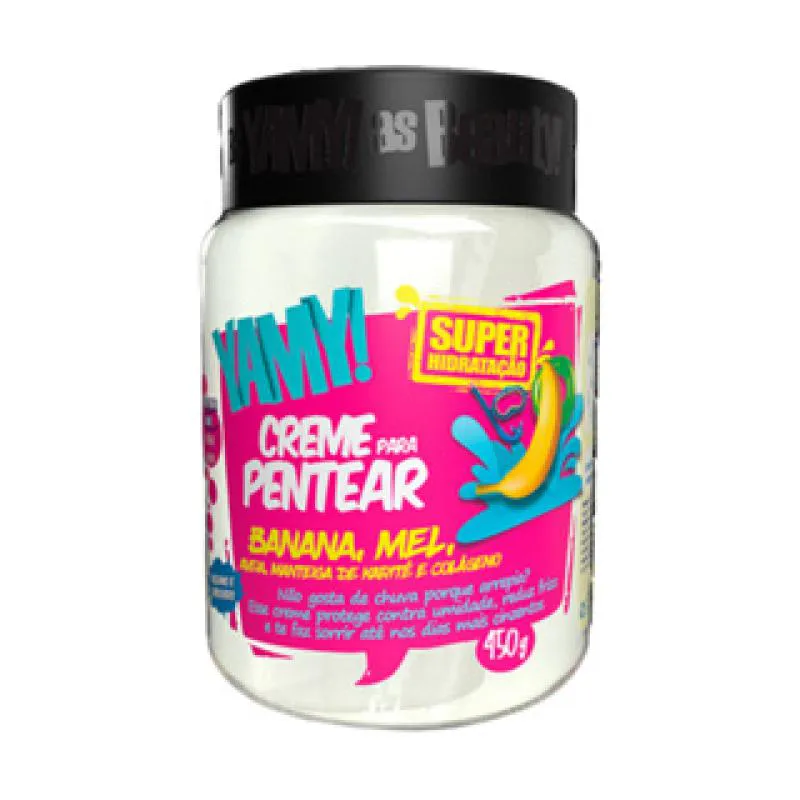 CREME PENTEAR BANANA SUPER HIDRATAçãO CAPILAR YAMY MEL E MANTEIGA KARITé 450G - BEAUTYCOLOR