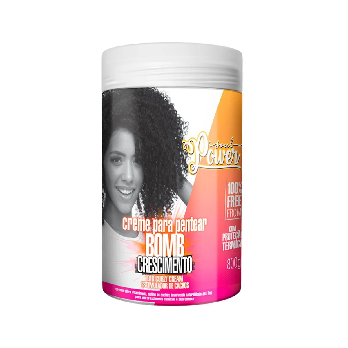 CREME PENTEAR CRESCIMENTO CAPILAR BIG BOMB SOUL POWER 800G - BEAUTYCOLOR