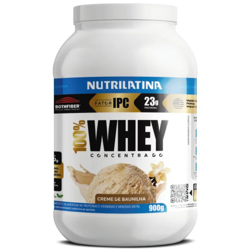 WHEY PROTEIN 100% BAUNILHA NUTRILATINA