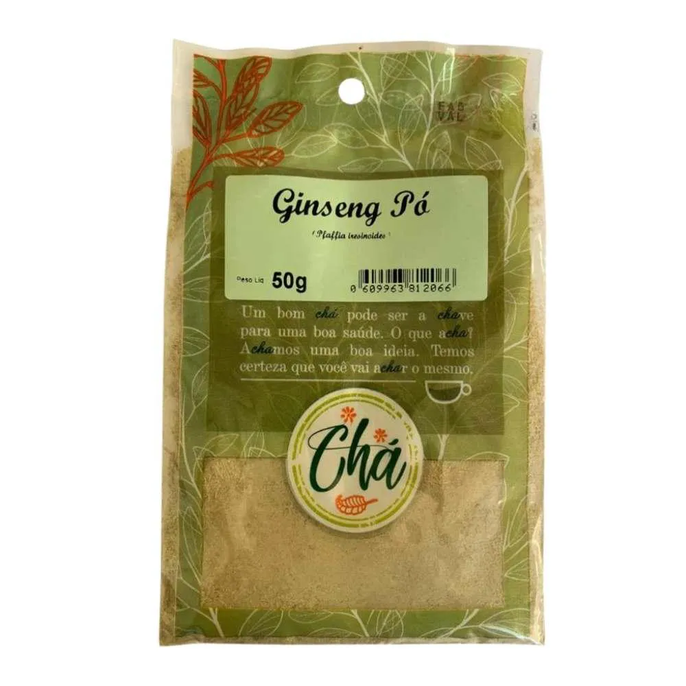 GINSENG BRASILEIRO EM Pó FáFIA PFAFFIA PANICULATA 50G