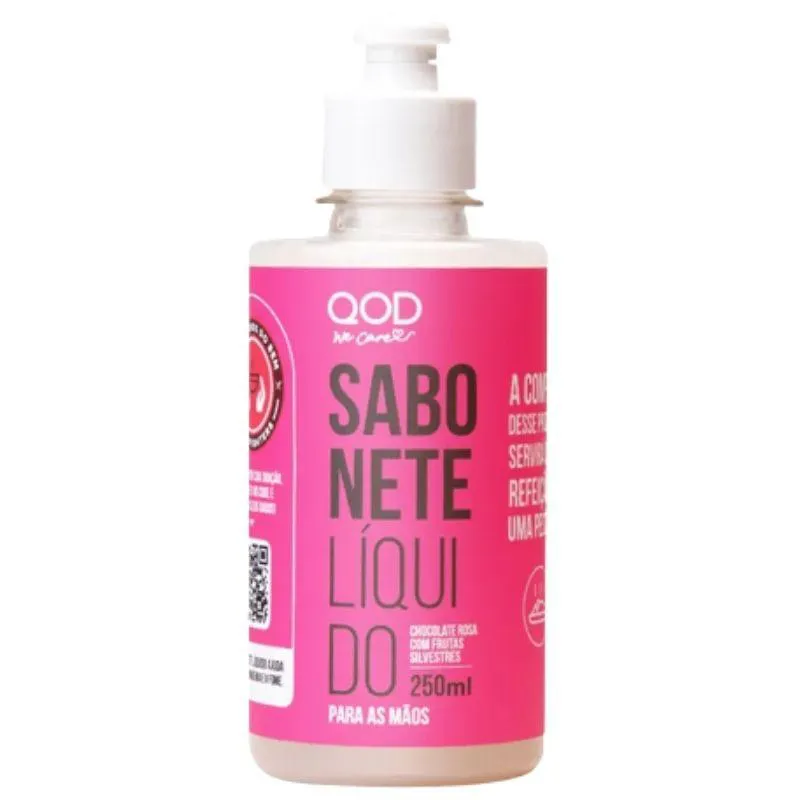 SABONETE LíQUIDO CHOCOLATE 250ML - QOD WE CARE