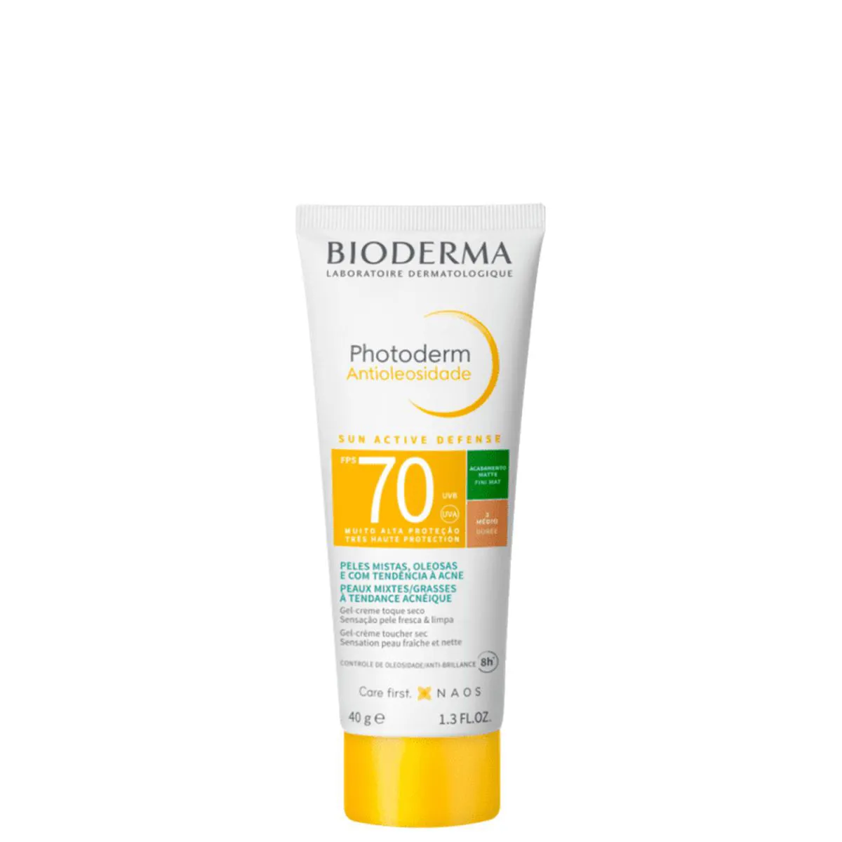 BIODERMA PHOTODERM ANTIOLEOSIDADE PROTETOR SOLAR FACIAL FPS70 MéDIO 40G (3701129810705)