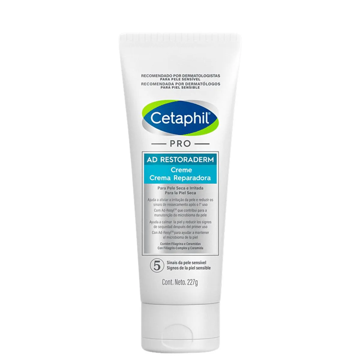 CETAPHIL PRO AD RESTORADERM CREME HIDRATANTE PARA PELE SECA E IRRITADA 227G GALDERMA