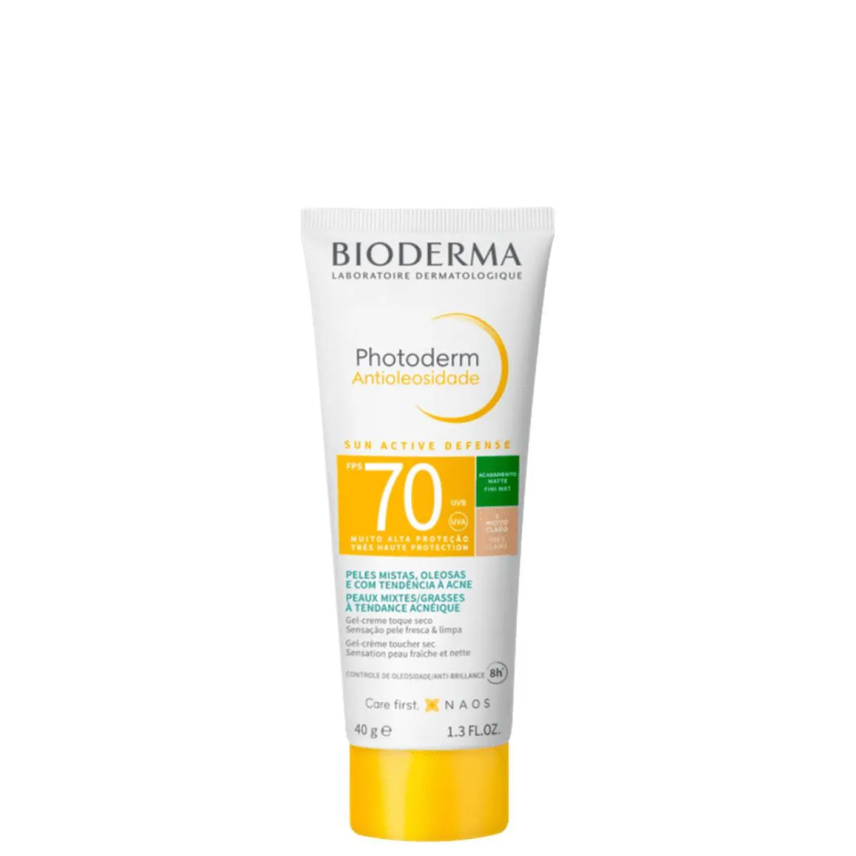 BIODERMA PHOTODERM ANTIOLEOSIDADE PROTETOR SOLAR FACIAL FPS70 MUITO CLARO 40G (3701129810736)