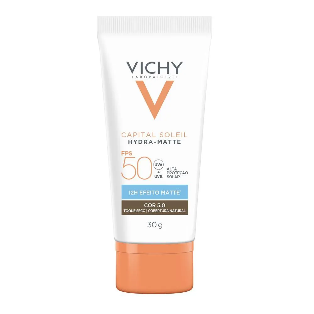 VICHY PROTETOR SOLAR EFEITO MATTE CAPITAL SOLEIL HYDRA-MATTE COR 5.0 FPS50 30G