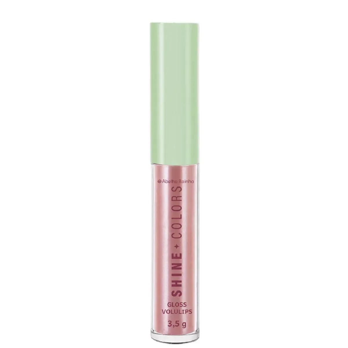 BATOM GLOSS VOLULIPS ROSé SHINE COLORS ABELHA RAINHA 3,5G