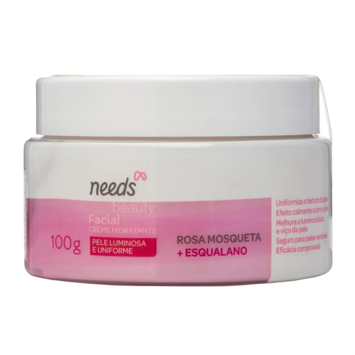 Creme Hidratante Facial Needs Rosa Mosqueta + Esqualano 100g