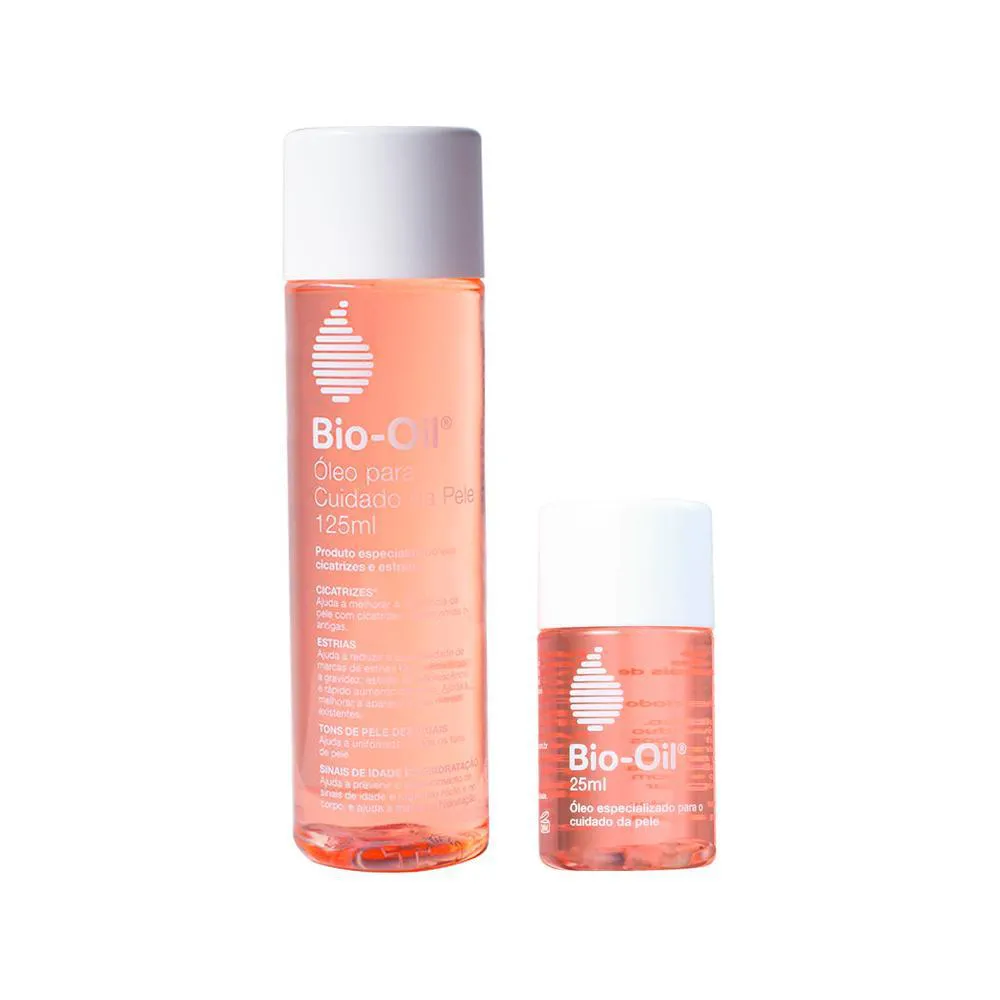 KIT BIO-OIL - ÓLEO CORPORAL HIDRATANTE 25ML E ÓLEO CORPORAL HIDRATANTE 125ML