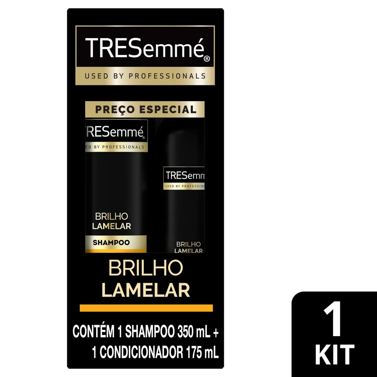 Kit TRESemmé Brilho Lamelar Shampoo 350ml + Condicionador 175ml