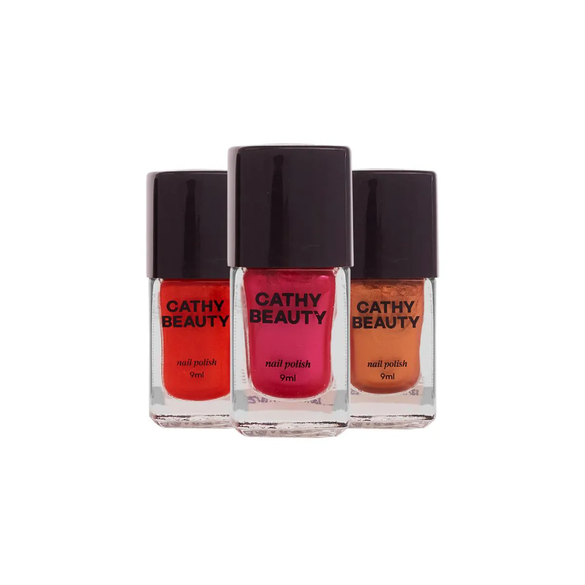 KIT ESMALTE VEGANO CATHY BEAUTY SUNKISSED TRIO