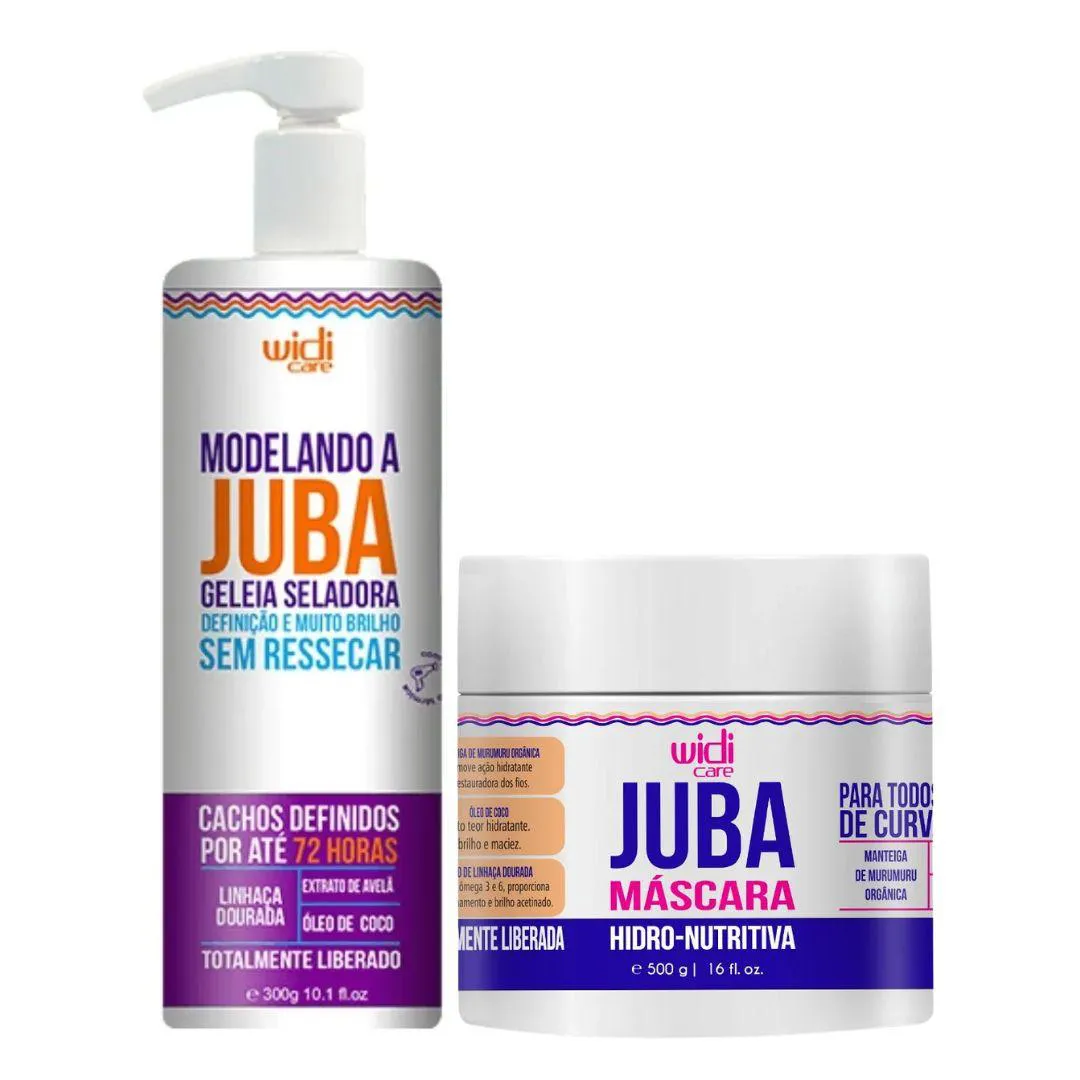 KIT WIDI CARE JUBA GELEIA SELADORA + MáSCARA HIDRO-NUTRITIVA