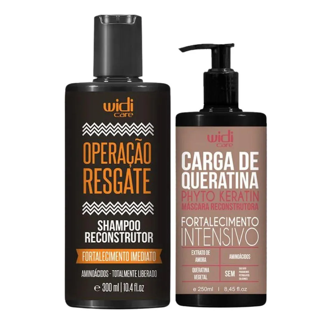 KIT WIDI CARE RESGATE SHAMPOO + KERATIN CARGA DE QUERATINA