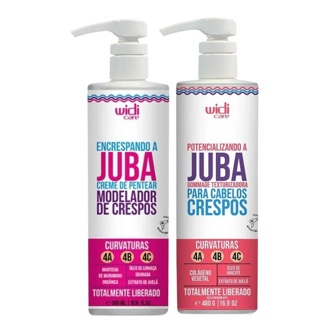 KIT WIDI CARE ENCRESPANDO A JUBA + GOMMAGE TEXTURIZADORA
