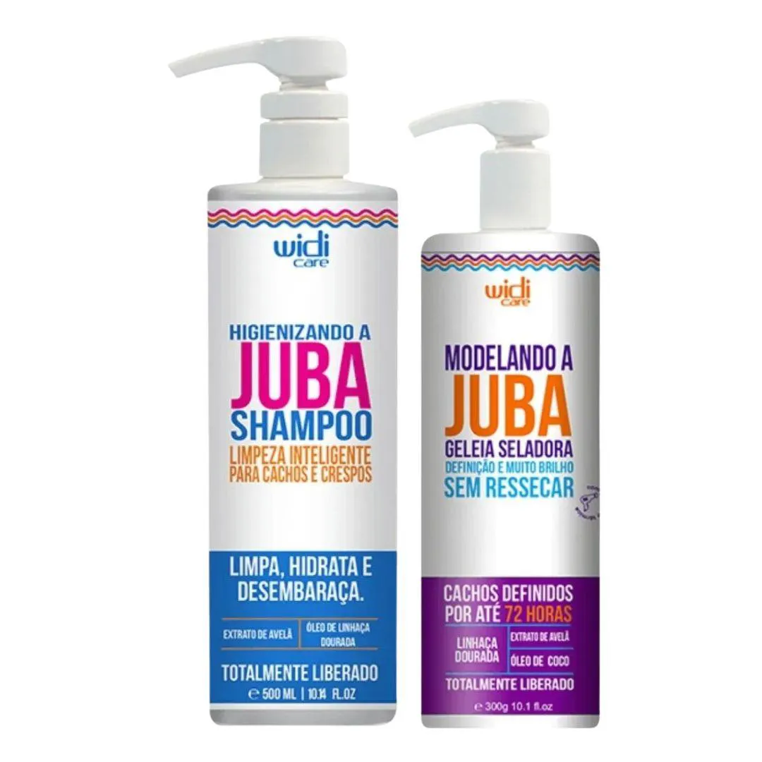 KIT WIDI CARE SHAMPOO HIGIENIZANDO A JUBA + GELEIA SELADORA