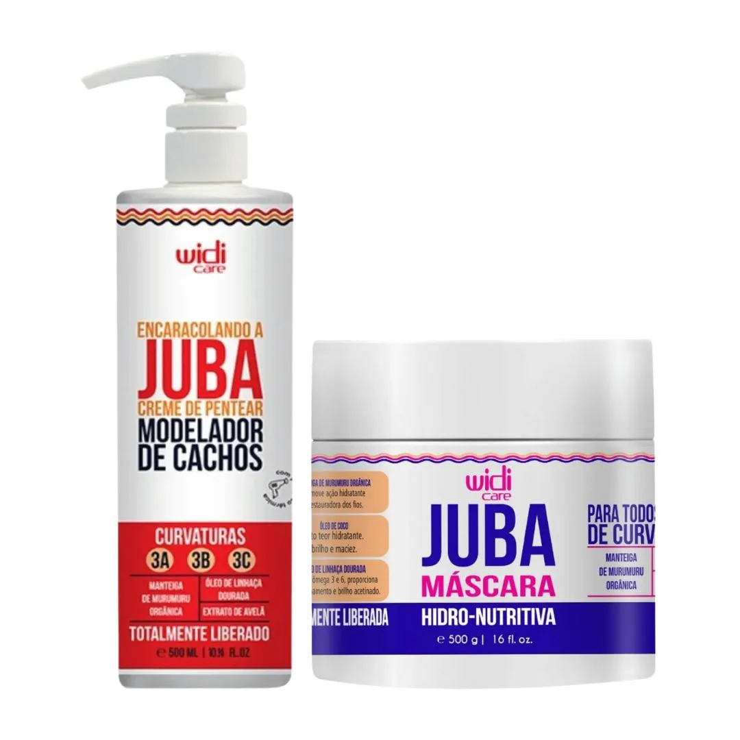 KIT WIDI CARE ENCARACOLANDO A JUBA + MáSCARA HIDRONUTRITIVA